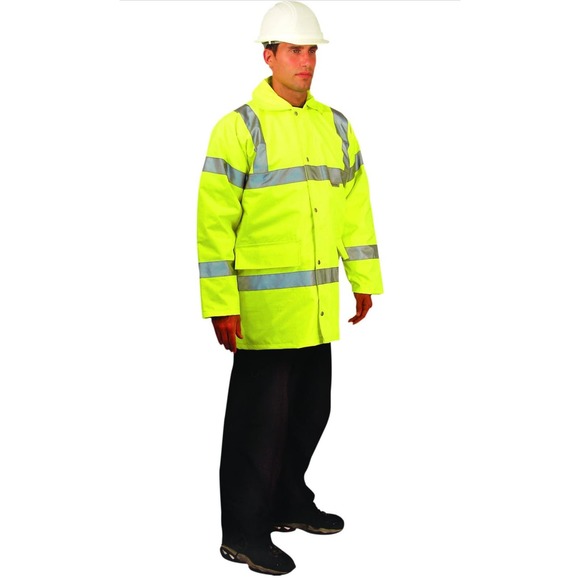 OccuNomix Insulated Safety Jacket - Men's 3XL, ANSI Class 3, Yellow, 36in Length - Picture 3 of 7